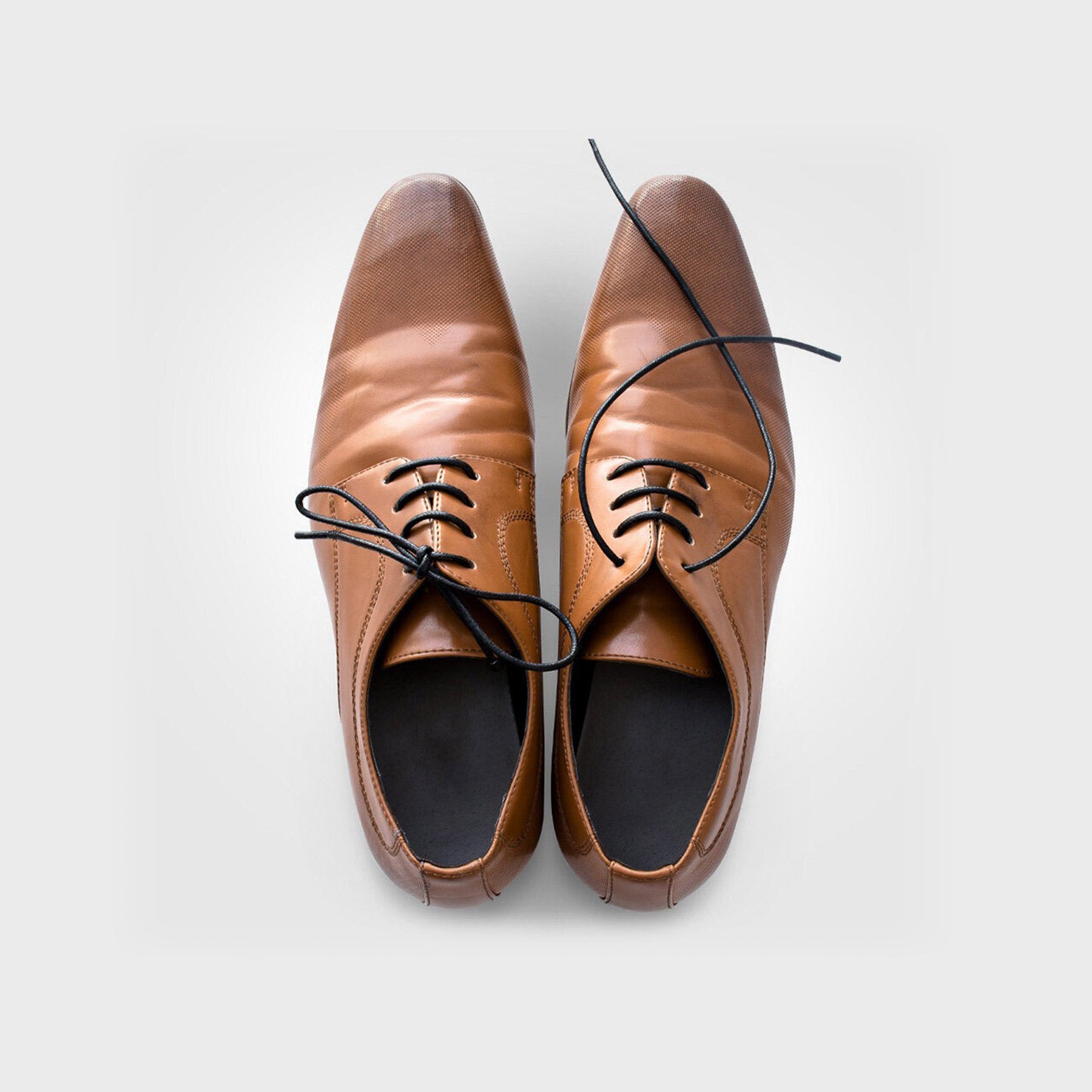 Jett Black Dress Shoelaces