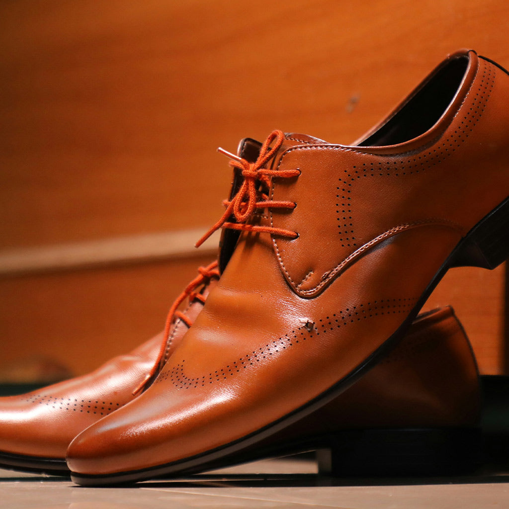 Blaze Orange Dress Shoelaces
