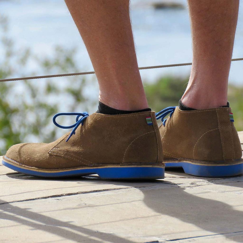 Brilliant Blue Dress Shoelaces