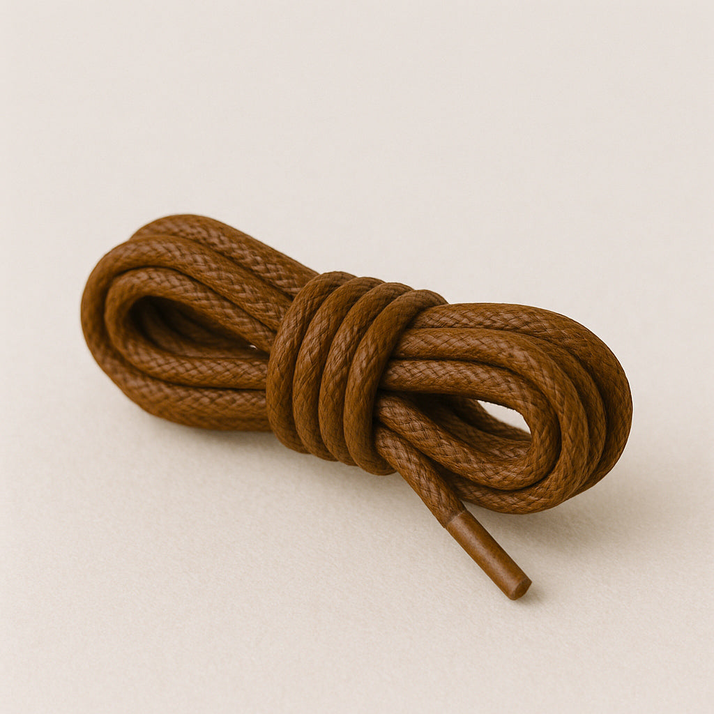 Coffee Brown Dress Shoelaces