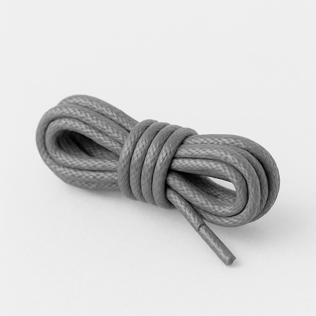 Gunmetal Grey Dress Shoelaces