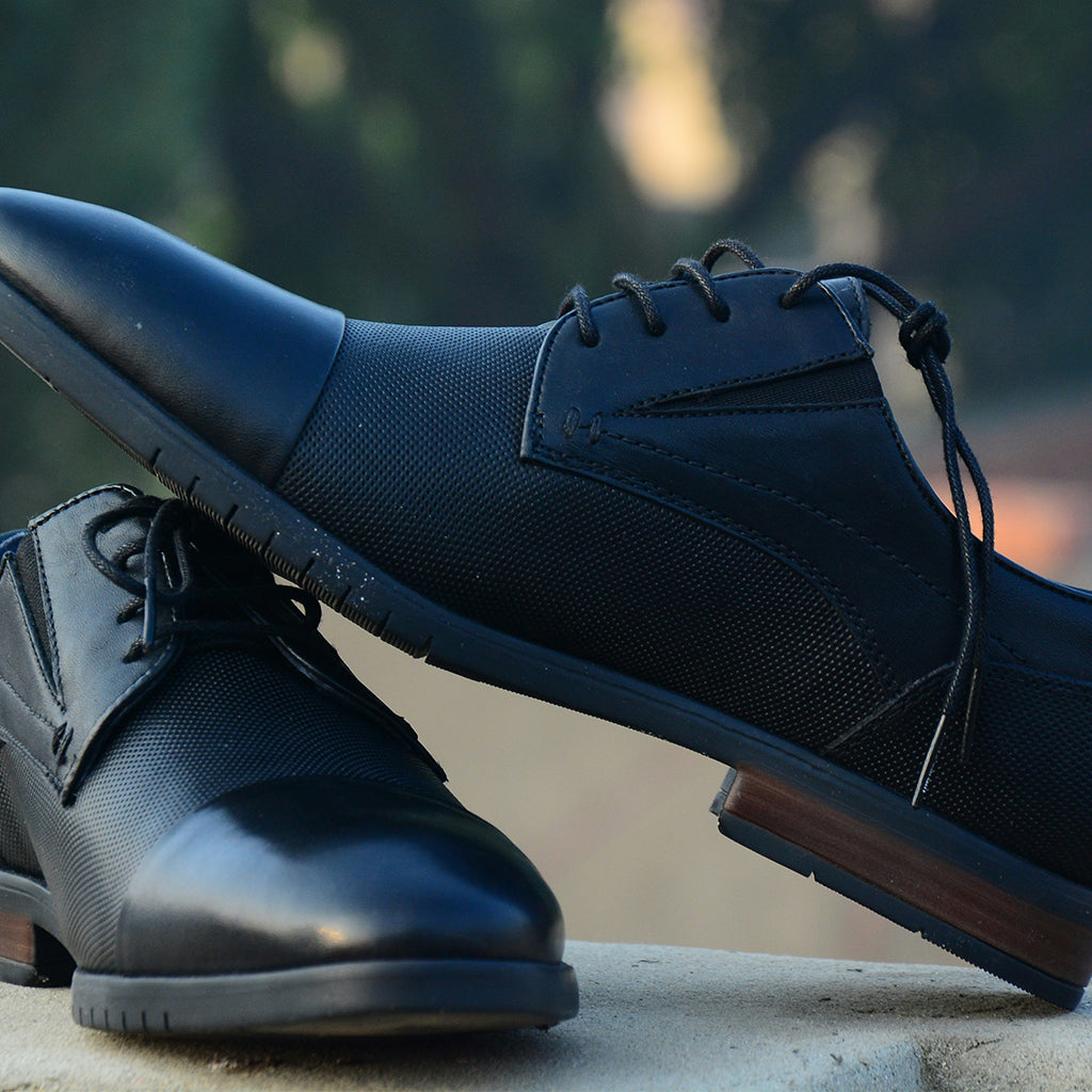 Jett Black Dress Shoelaces
