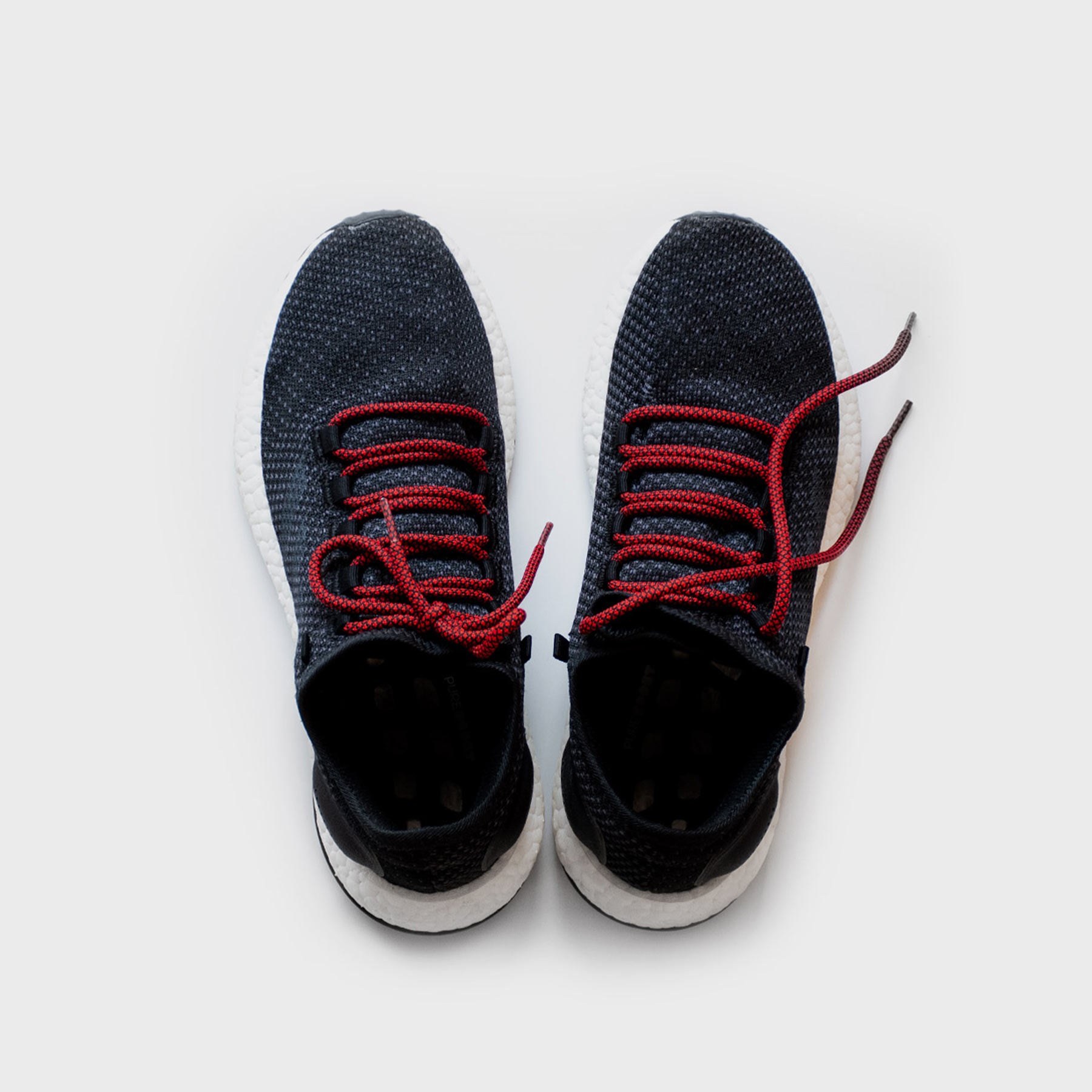 Scarlet Red Rope Pattern Laces
