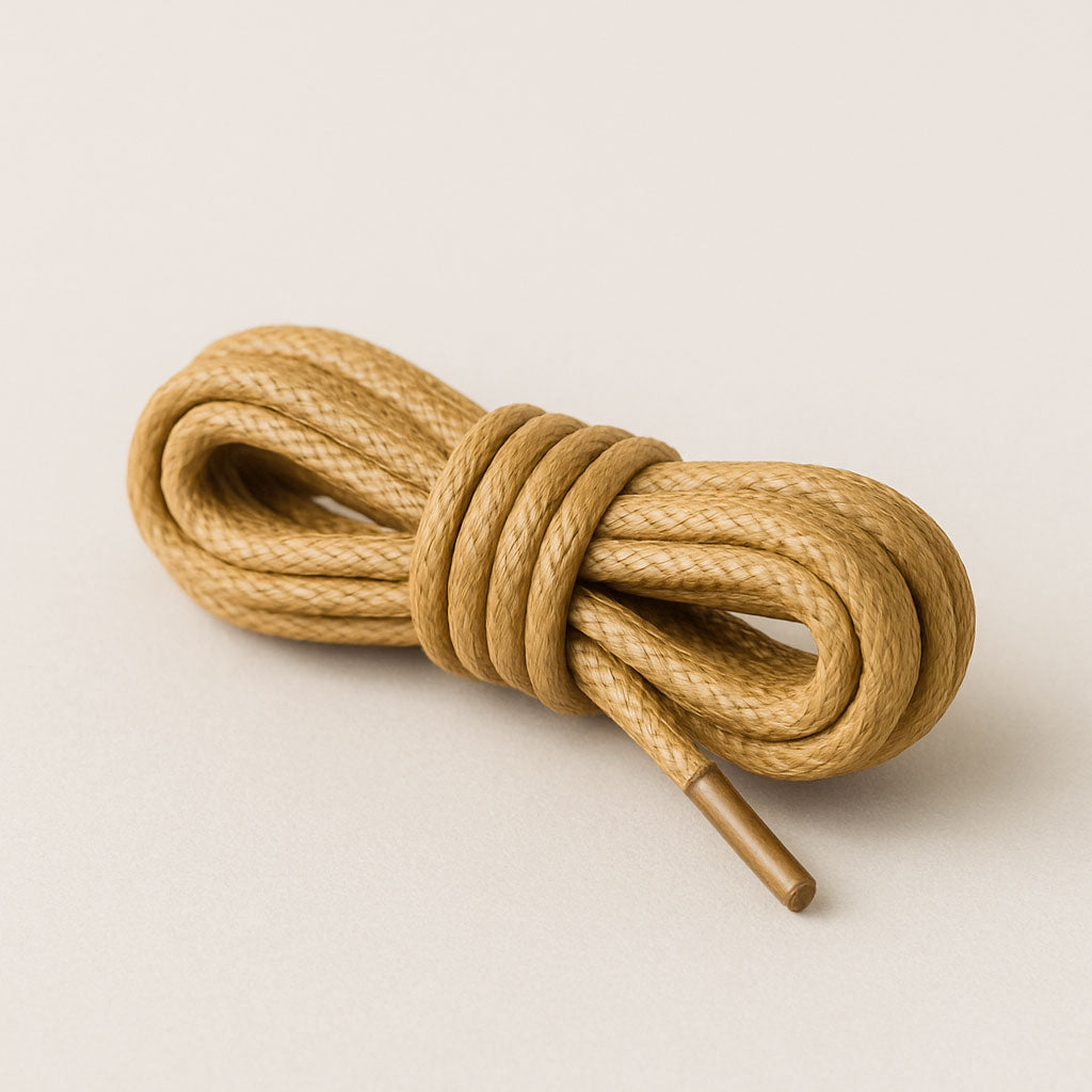 tan dress shoe laces Buy Flat Dress Shoelaces (Waxed Cotton) Online| ShoeTree Project